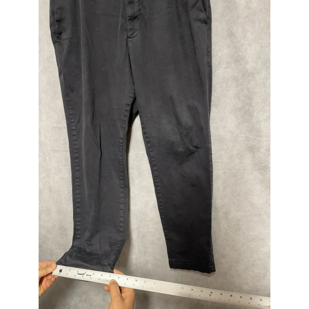 Bear Bottom Pants Men XL 36x30 Gray Twill Stretch Elastic Waist Straight Casual